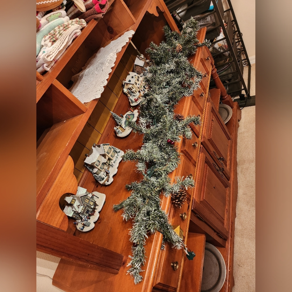 Illuminated Garland - included in sale of ALL 5 houses/scenes